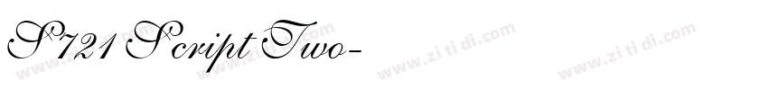 S721 Script Two字体转换 S721 Script Two字体转换